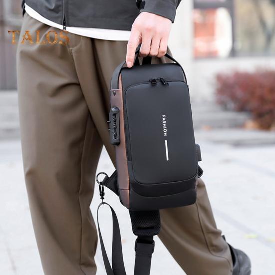 Sac à poitrine antivol sécurisé par serrure à code