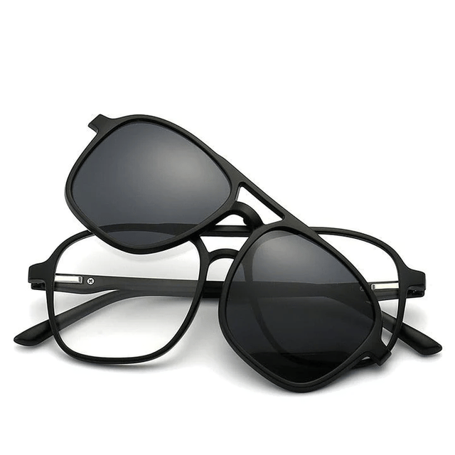 Lunettes a Clip magnétique 6 en 1 à verres remplaçables
