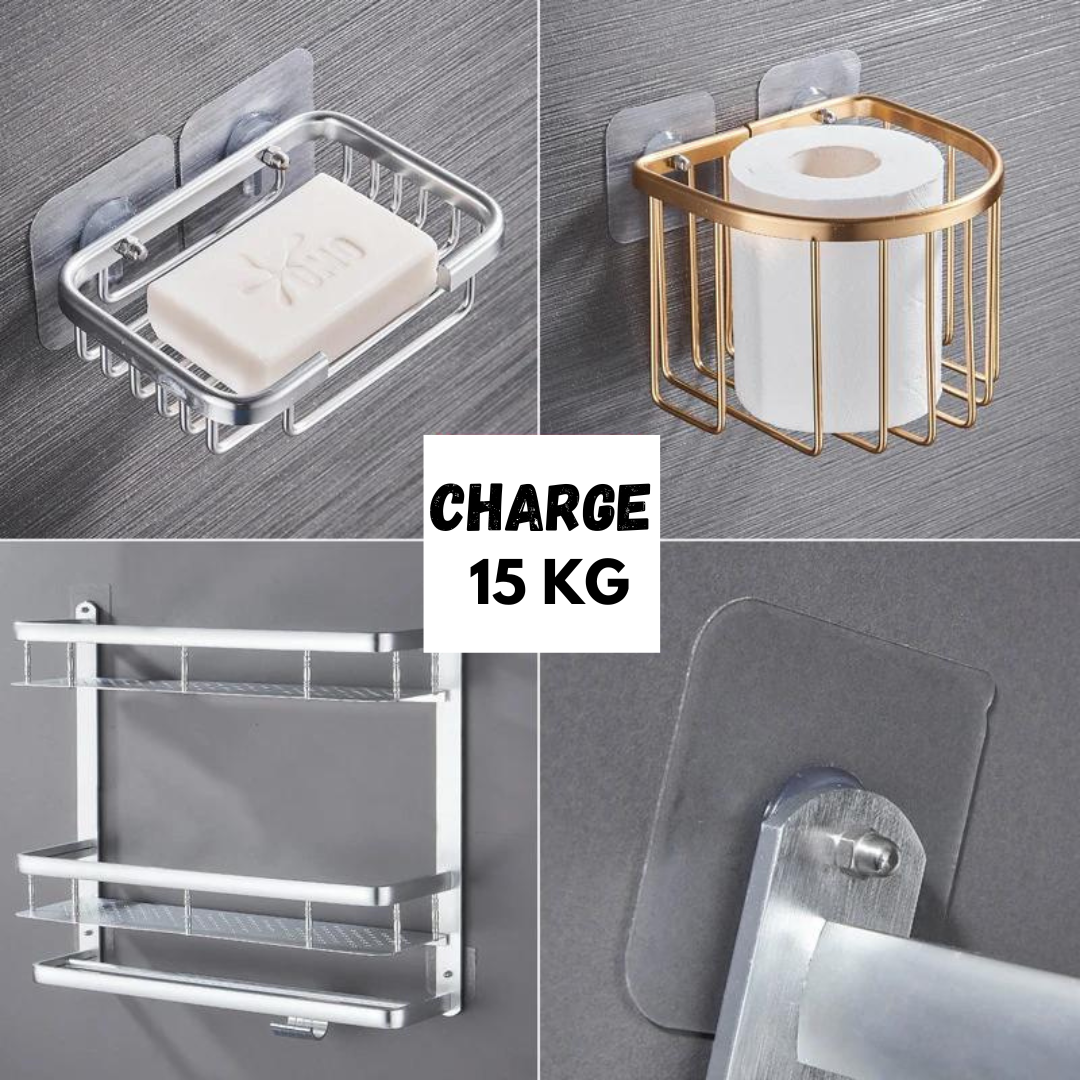 Lot De 10 PCS Vis Adhésives Détachables pour Fixation Murale Sans Percer
