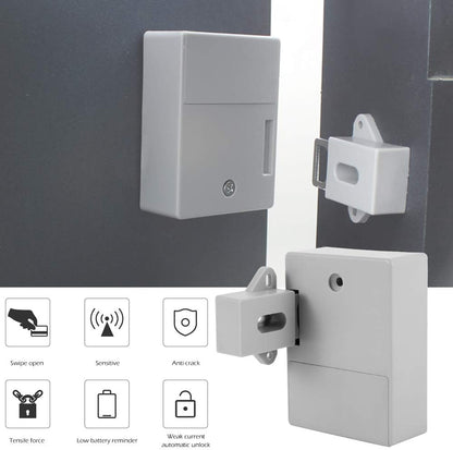 it de serrures RFID à piles électronique pour porte d'armoire, porte d'armoire, serrure cachée à faire soi-même, sans clé