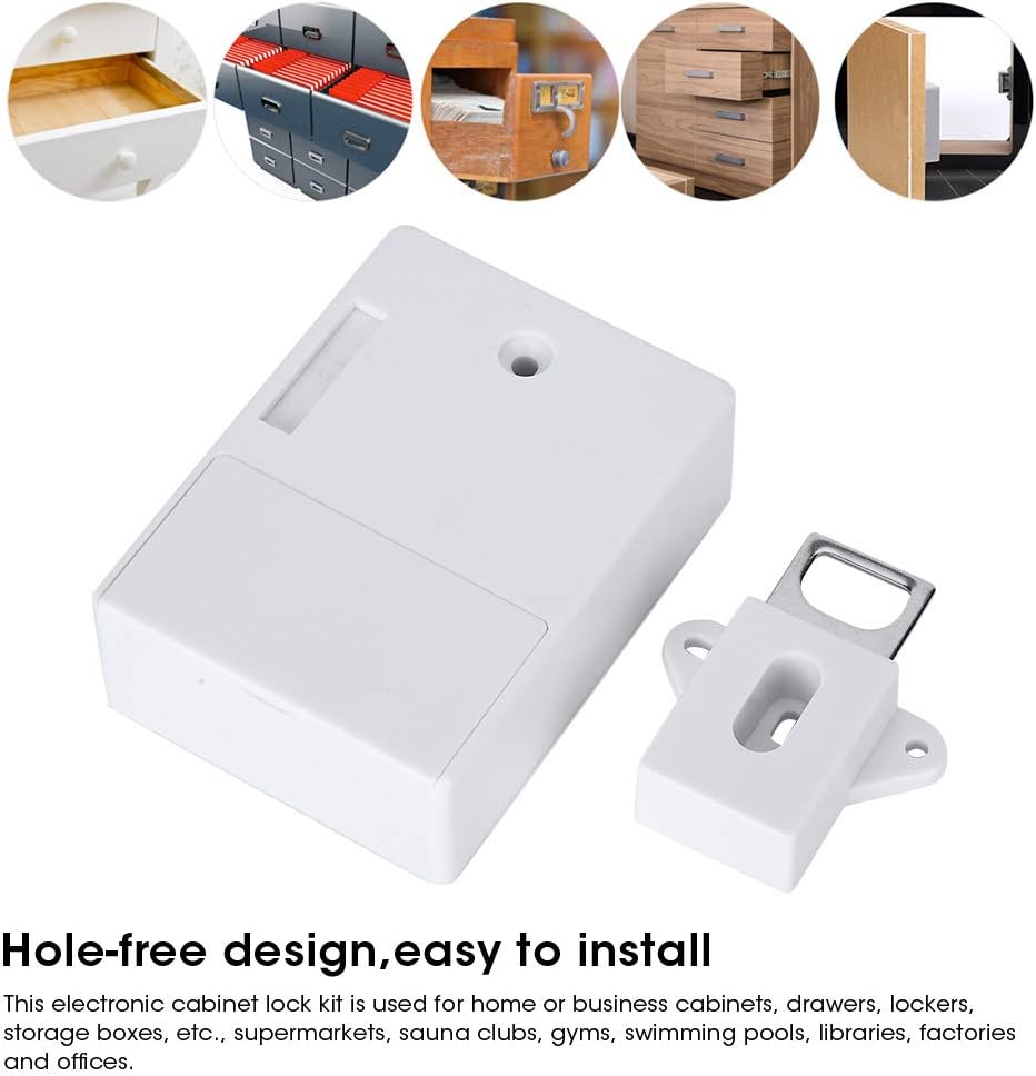 it de serrures RFID à piles électronique pour porte d'armoire, porte d'armoire, serrure cachée à faire soi-même, sans clé
