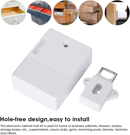 it de serrures RFID à piles électronique pour porte d'armoire, porte d'armoire, serrure cachée à faire soi-même, sans clé