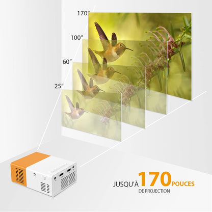 Projecteur™️ 1080P (Audio AV USB compatible HDMI)