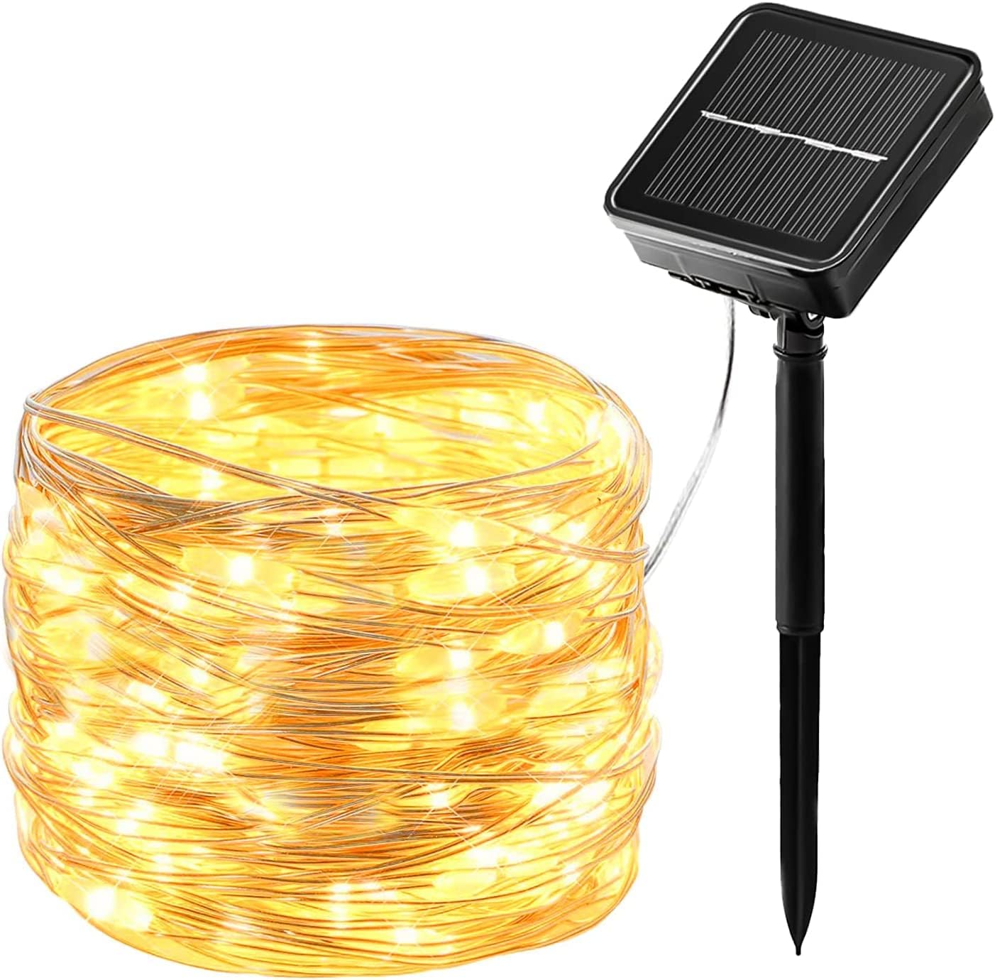 Lot de 2 guirlandes lumineuses solaires d'extérieur de 300 LED (  30 mètres )