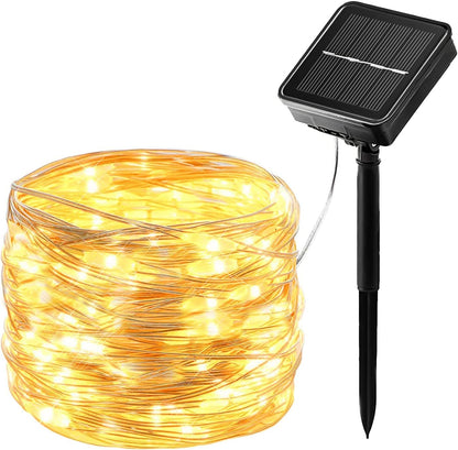 Lot de 2 guirlandes lumineuses solaires d'extérieur de 300 LED (  30 mètres )