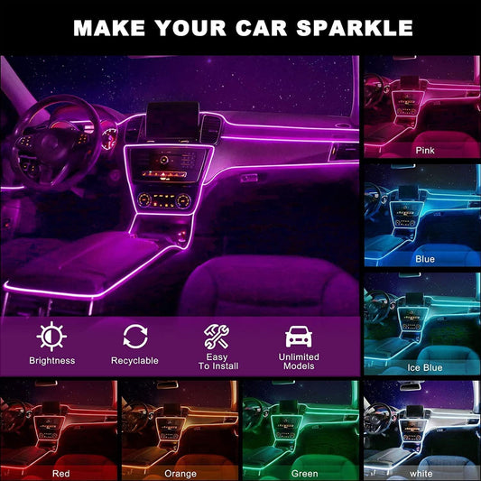 Bande Lumineuse à LED , Éclairage Intérieur De Voiture