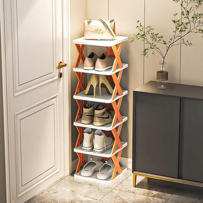 Lot de 2 Étagères Chaussures à 5 Niveaux