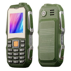 Téléphone Antichoc waterproof 1.8 pouces Dual SIM Radio FM Batterie 3800 mAh Lampe torche