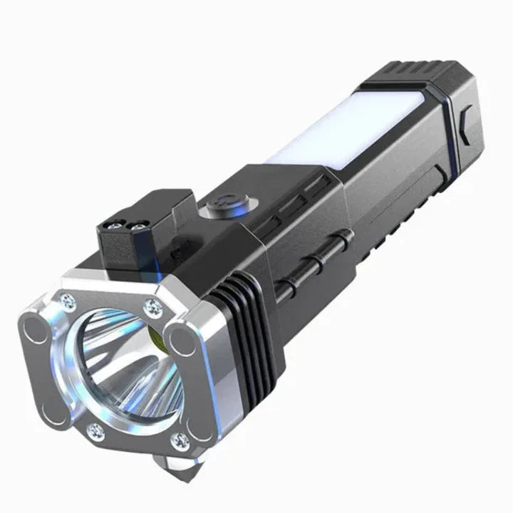 Lampe Torche Tactique 4-en-1 | Power Bank Intégré & Éclairage Ultra-Puissant