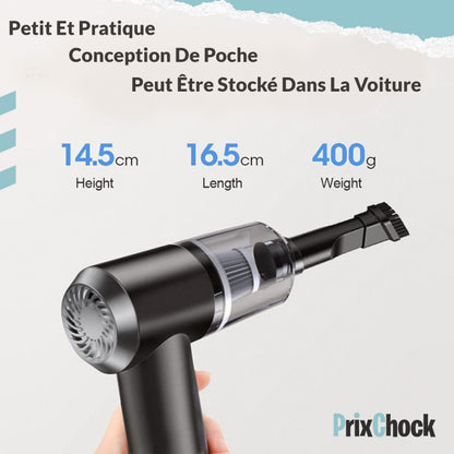 Aspirateur De Voiture Puissant, Aspirateur À Main Intégré Sans Fil Pour Le Nettoyage Et Le Séchage