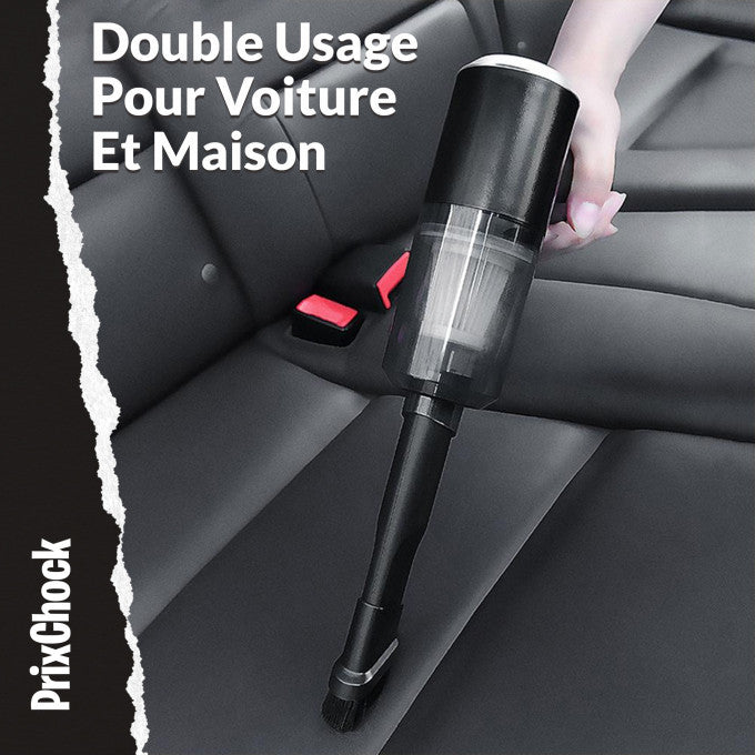 Aspirateur De Voiture Puissant, Aspirateur À Main Intégré Sans Fil Pour Le Nettoyage Et Le Séchage
