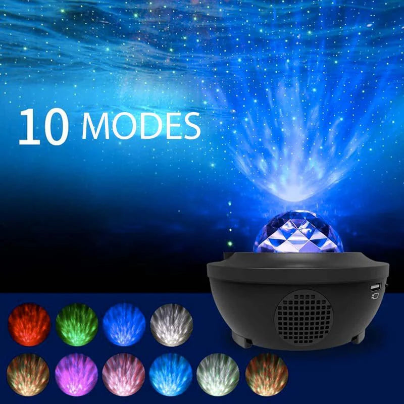Projecteur Galaxie Etoile Musicale Bluetooth avec télécommande