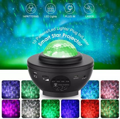 Projecteur Galaxie Etoile Musicale Bluetooth avec télécommande