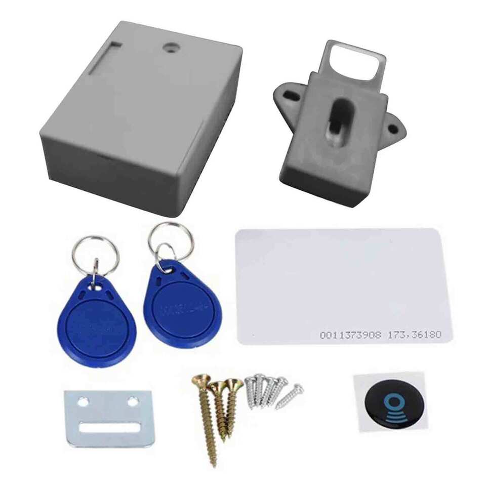 it de serrures RFID à piles électronique pour porte d'armoire, porte d'armoire, serrure cachée à faire soi-même, sans clé