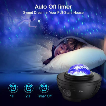 Projecteur Galaxie Etoile Musicale Bluetooth avec télécommande